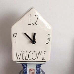Rae Dunn Welcome clock